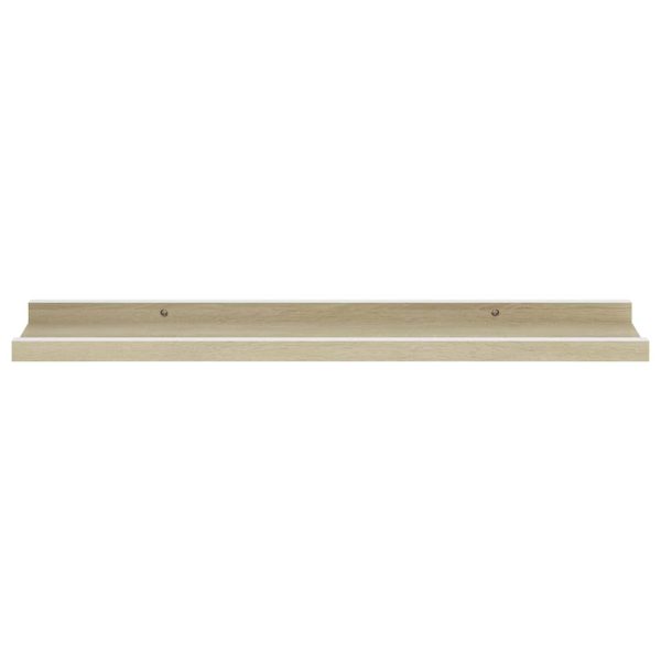 Prateleiras de parede 4 pcs 60x9x3 cm branco e carvalho sonoma - Image 4