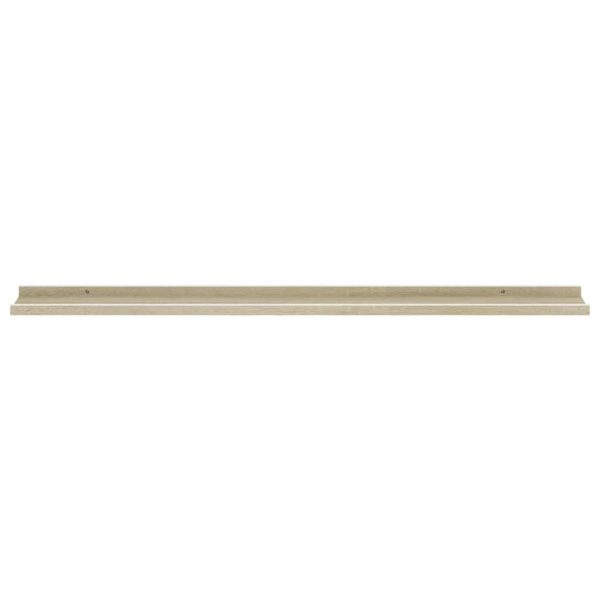 Prateleiras de parede 4 pcs 115x9x3 cm branco e carvalho sonoma - Image 4