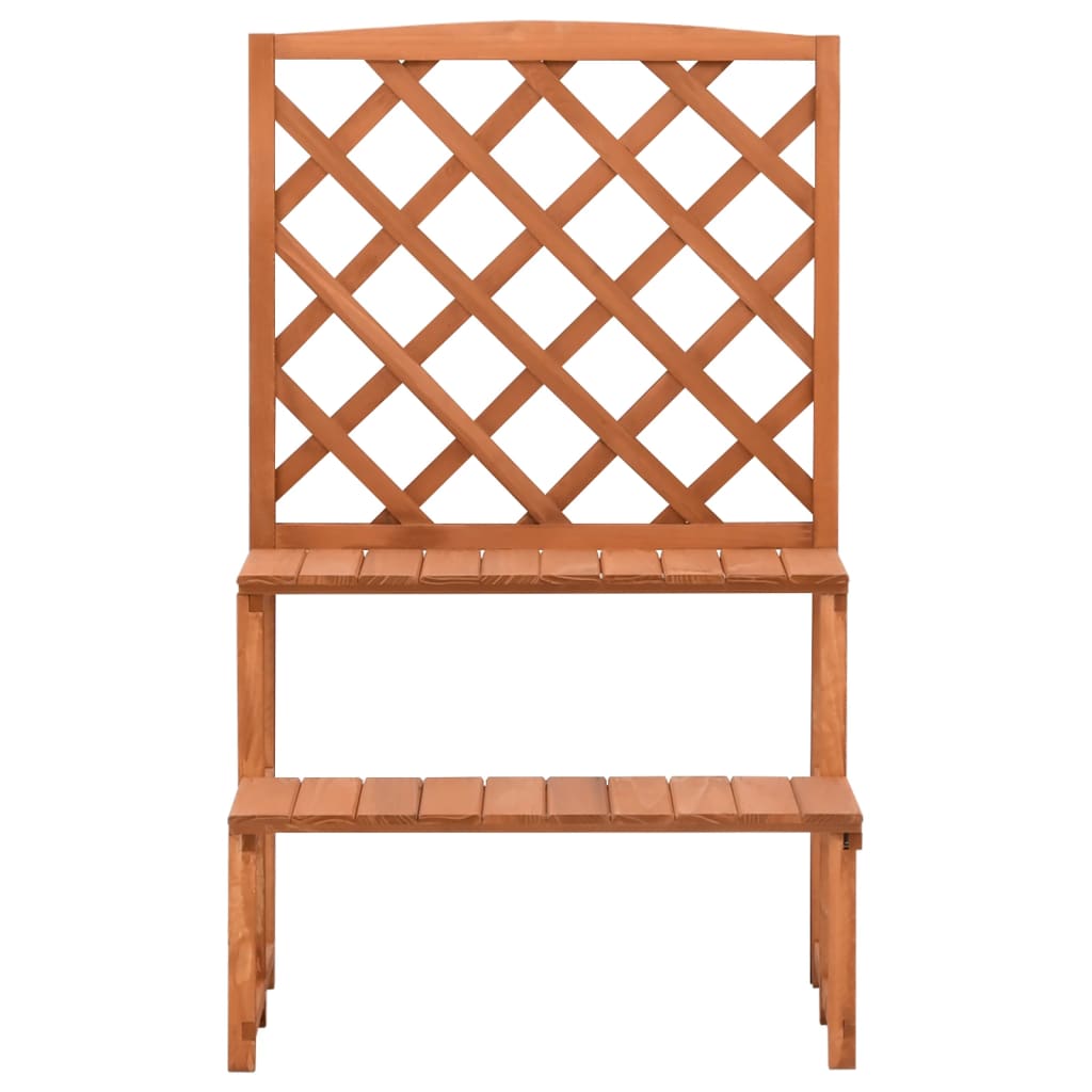 Suporte de plantas com treliça 70x42x115 cm abeto maciço - Image 2