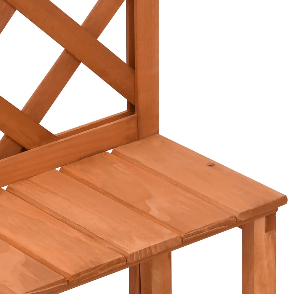 Suporte de plantas com treliça 70x42x115 cm abeto maciço - Image 5