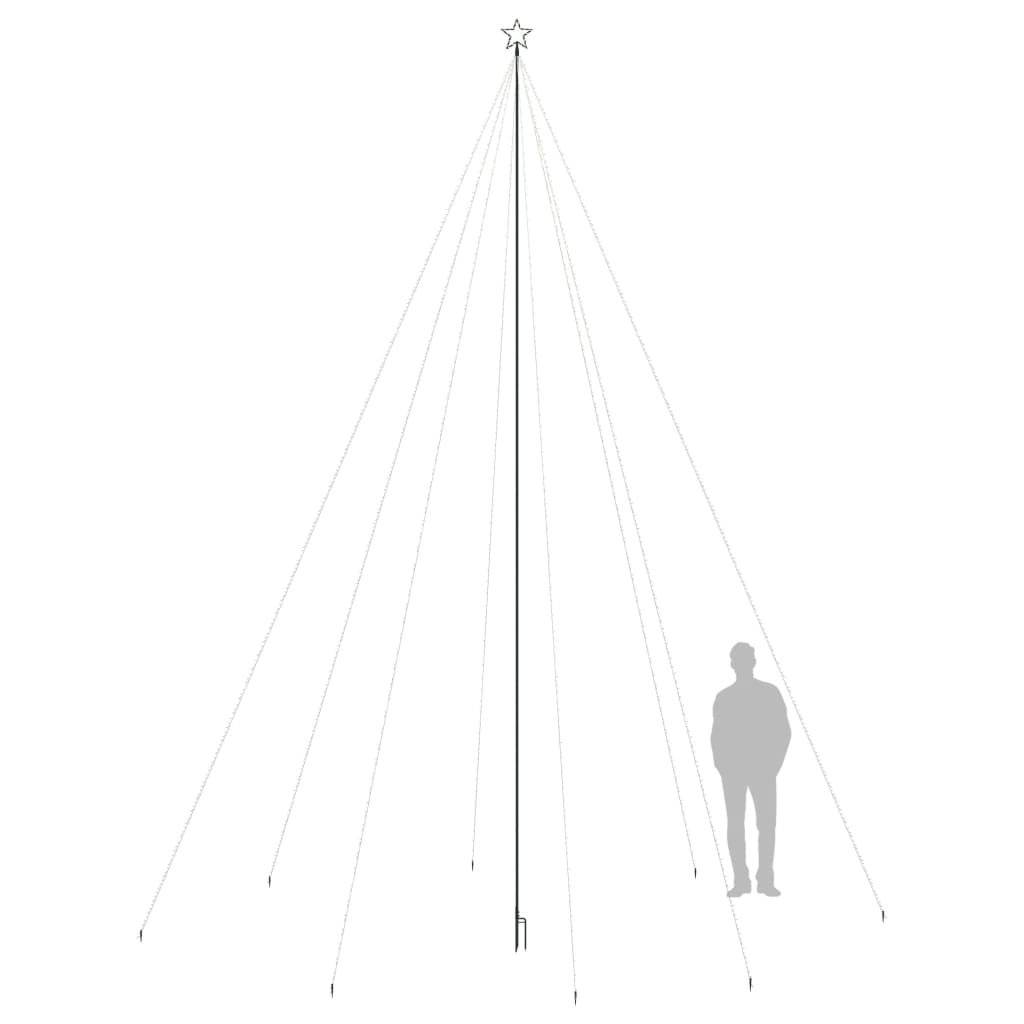 Iluminação p/ árvore de Natal int/ext 1300 LEDs 8 m colorido - Image 6