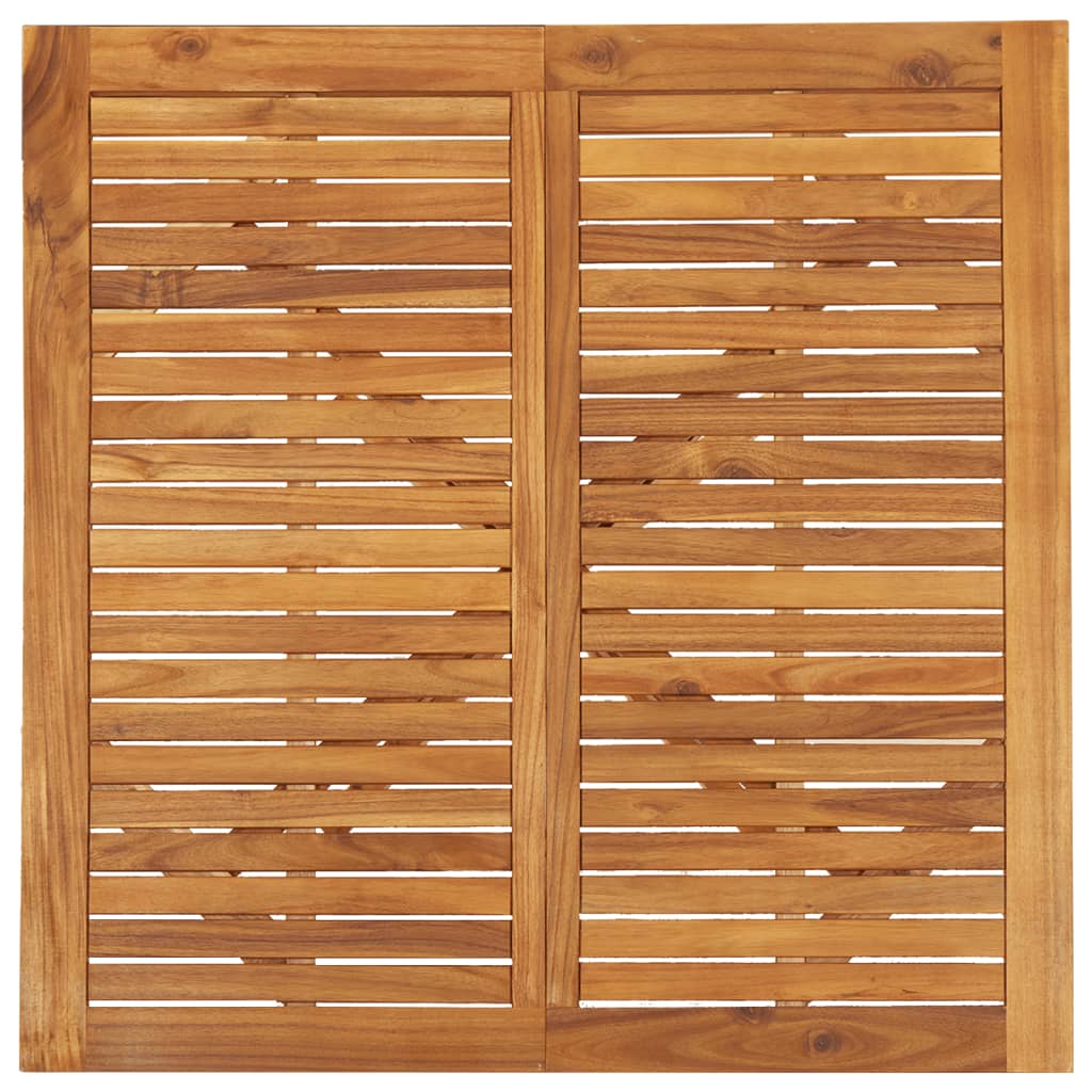 Mesa de jardim 110x110x75 cm madeira de acácia maciça - Image 3