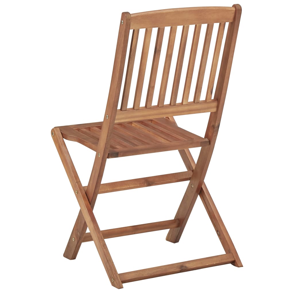Cadeiras de jardim dobráveis c/ almofadões 6 pcs acácia maciça - Image 7
