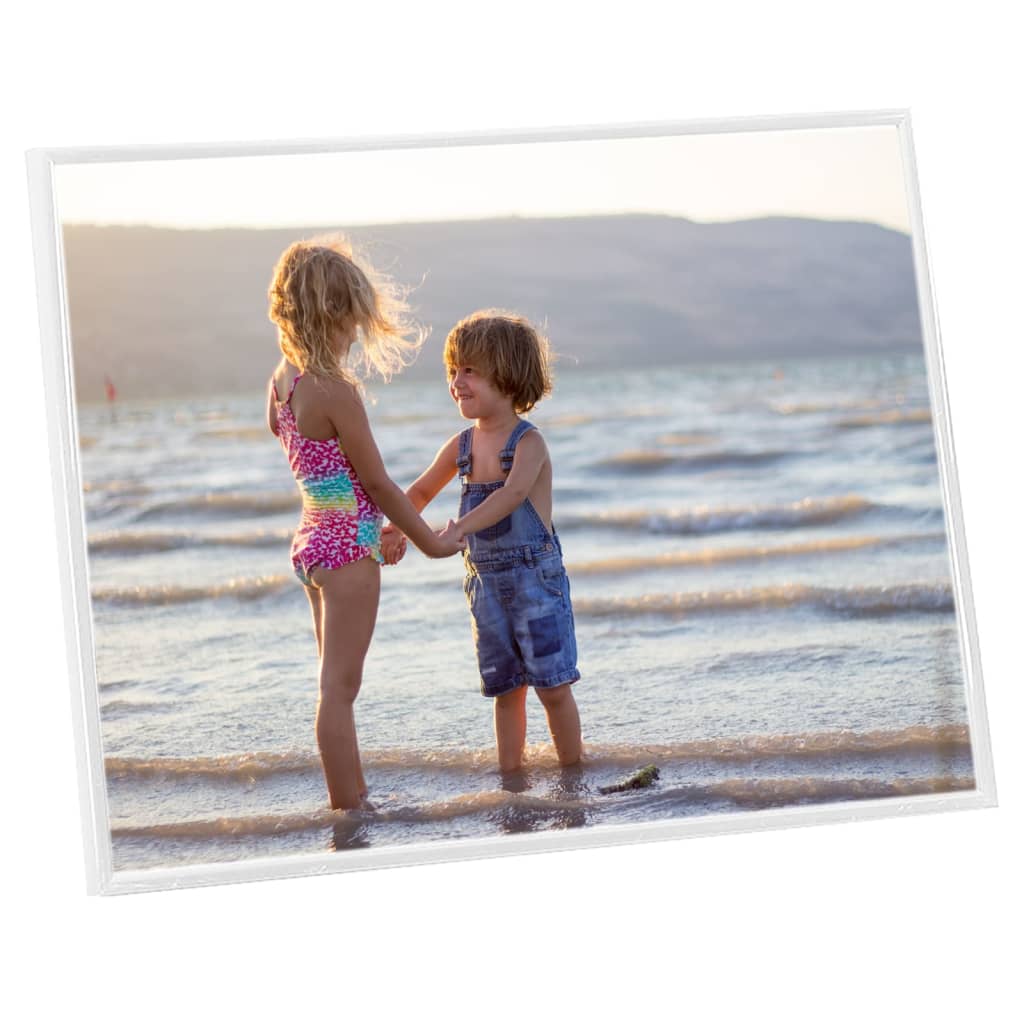 Molduras para parede ou mesa 3 pcs 40x50 cm MDF branco - Image 4