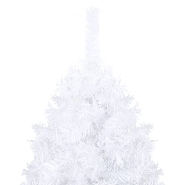 Árvore Natal artificial pré-iluminada c/ bolas PVC branco - Image 2