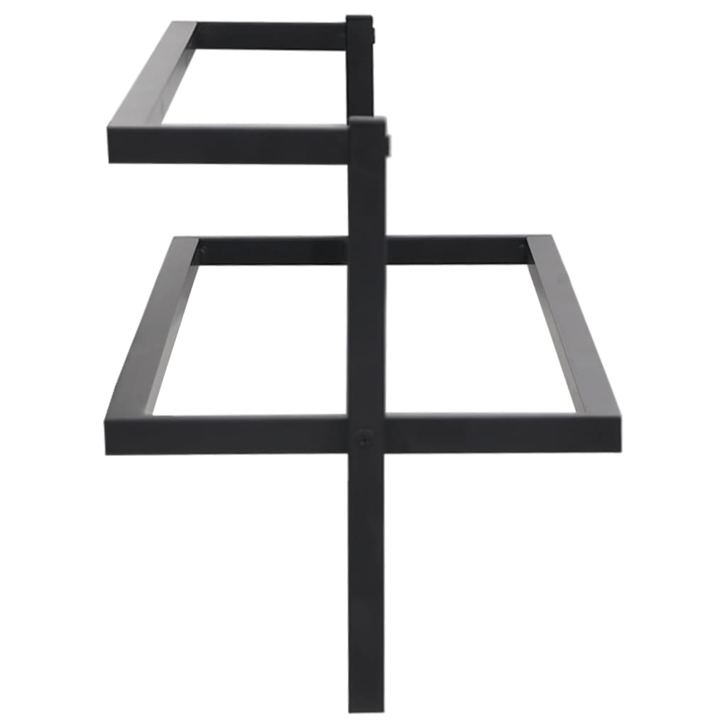 Toalheiro 95x25x22 cm ferro preto - Image 3