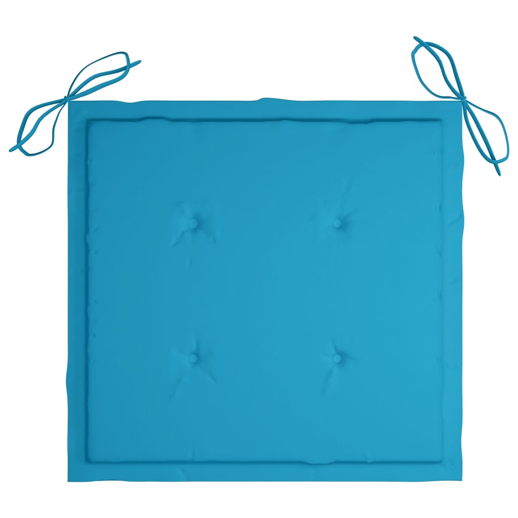 Cadeiras de jardim com almofadões 6 pcs acácia maciça - Image 6
