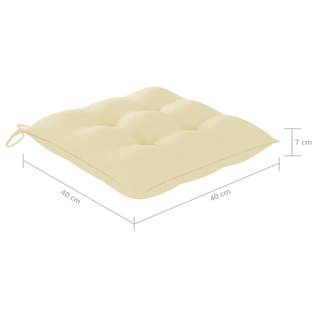 Cadeiras de exterior dobráveis 8pcs c/ almofadões acácia maciça - Image 8