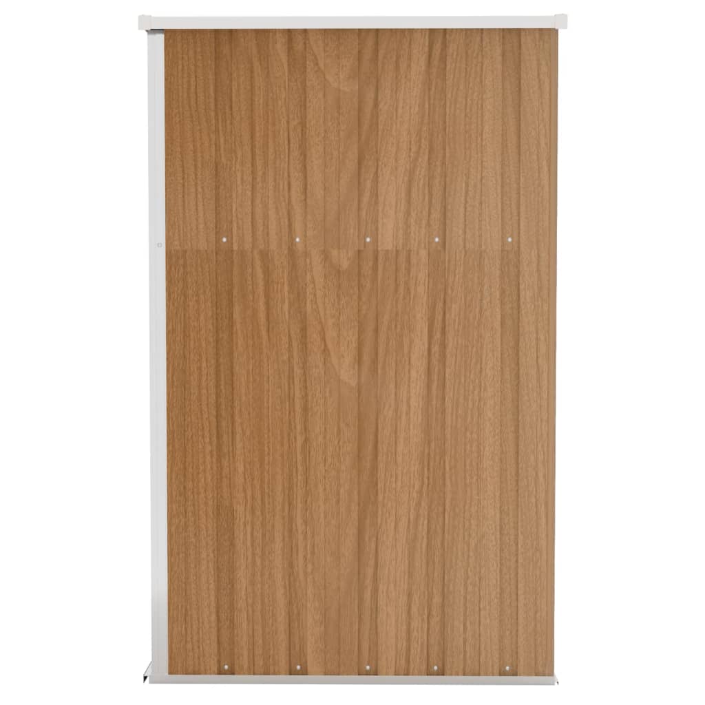 Abrigo suspenso p/ jardim 118x100x178 cm aço galvaniz. castanho - Image 4
