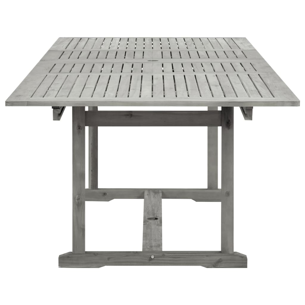 Mesa de jantar p/ jardim (160-240)x100x75 cm acácia maciça - Image 6