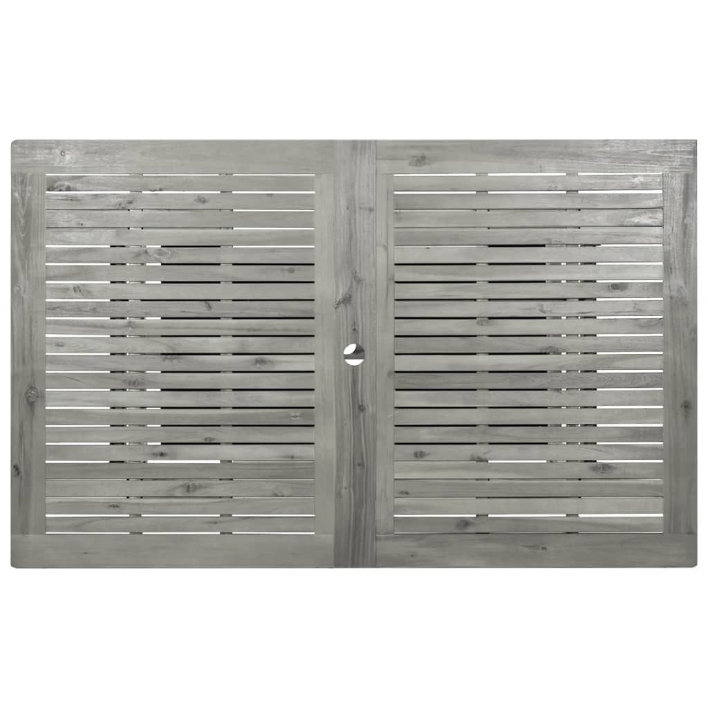 Mesa de jantar p/ jardim (160-240)x100x75 cm acácia maciça - Image 7