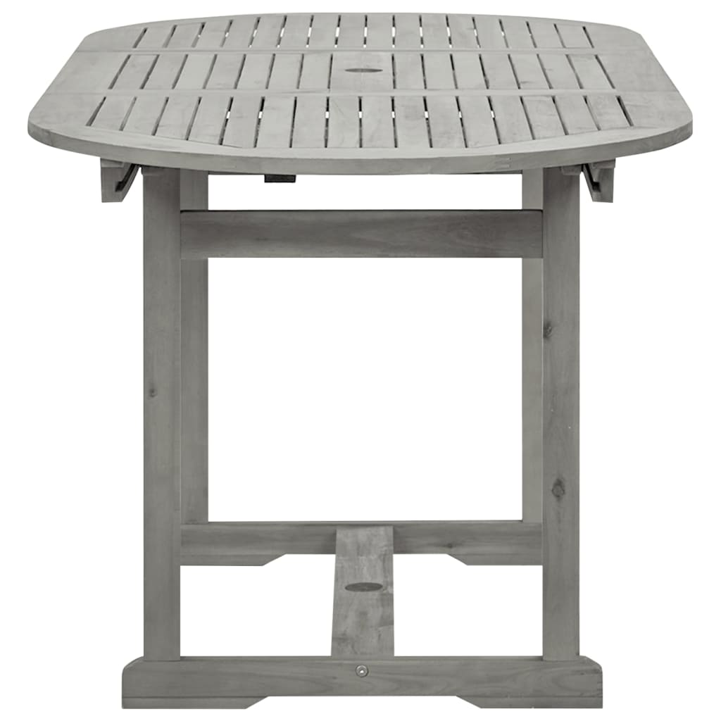 Mesa de jantar p/ jardim (120-170)x80x75 cm acácia maciça - Image 6