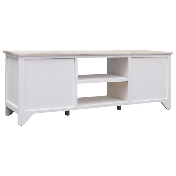 Móvel de TV 108x30x40 cm madeira paulownia maciça - Image 3