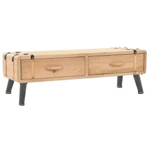 Móvel de TV madeira de abeto maciça 110x33x35 cm