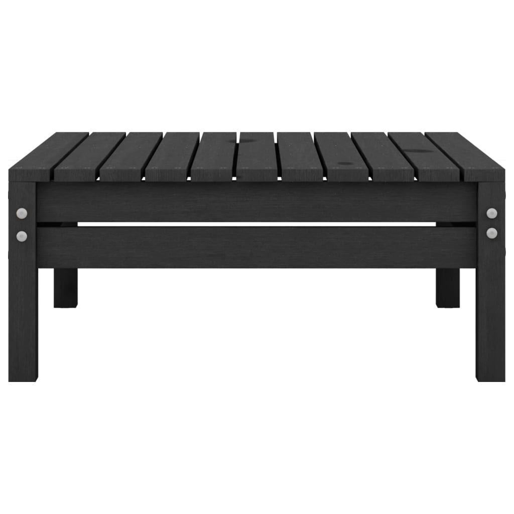 3 pcs conjunto lounge de jardim pinho maciço preto - Image 8