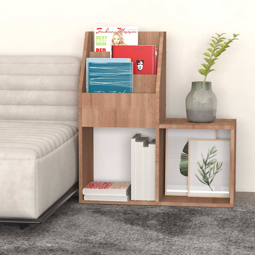 Suporte revistas infantil 71x30x78,5 cm aglom. carvalho sonoma - Image 3