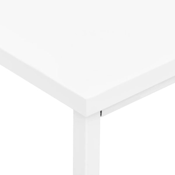 Secretária industrial c/ gavetas 105x52x75 cm aço branco - Image 7