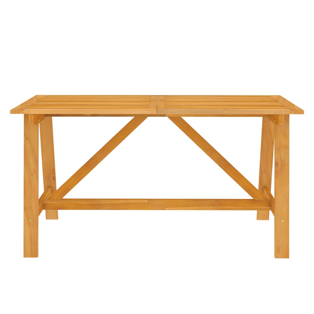 5 pcs conjunto de jantar para jardim madeira de acácia maciça - Image 3