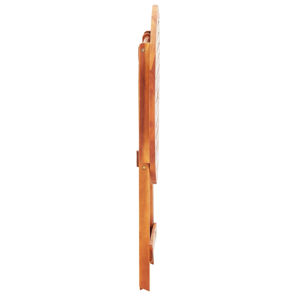 3 pcs conj. jantar exterior dobrável madeira eucalipto maciça - Image 11