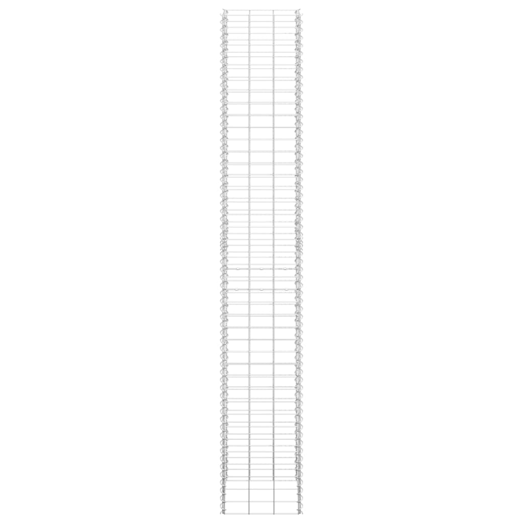 Canteiro/gabião elevado 3 pcs 30x30x200 cm ferro - Image 4