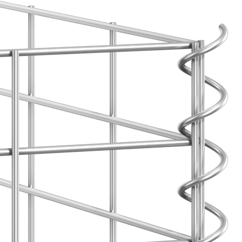 Canteiro/gabião elevado 3 pcs 30x30x200 cm ferro - Image 5