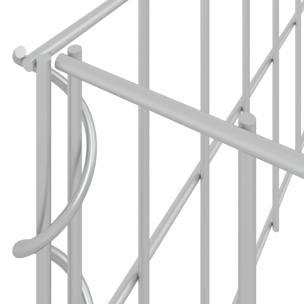 Canteiro elevado/cesto gabião 100x100x20 cm aço galvanizado - Image 4