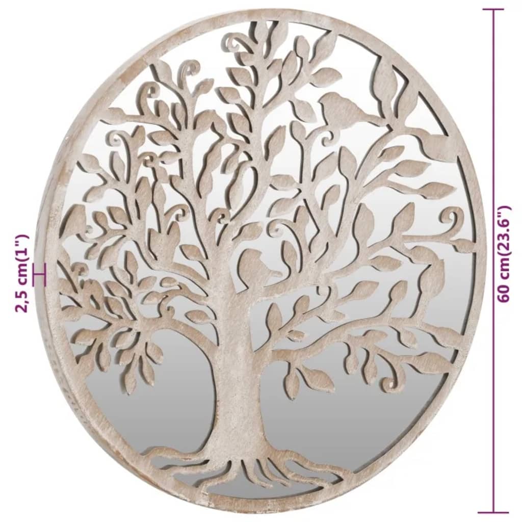 Espelho de jardim p/ uso exterior ferro 60x2,5 cm cor de areia - Image 5