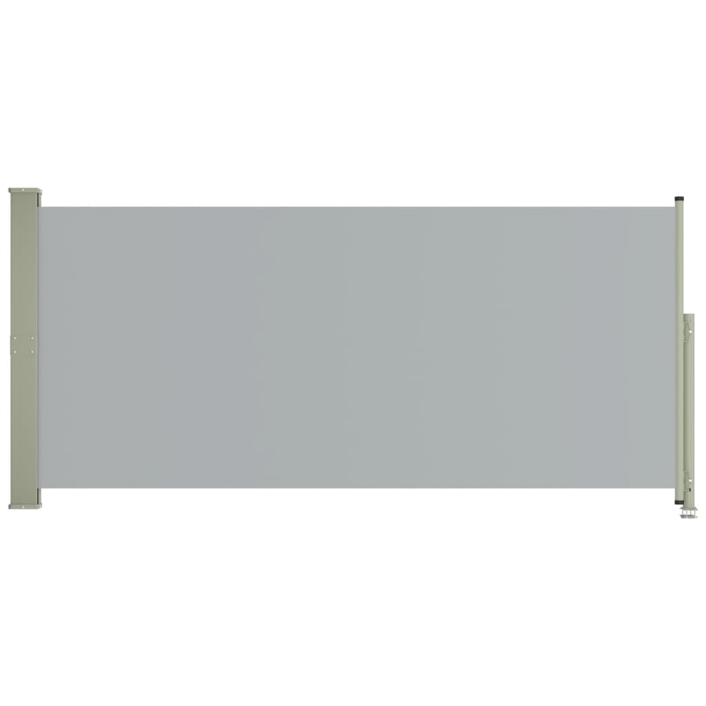 Toldo lateral retrátil para pátio 140x300 cm cinzento - Image 2