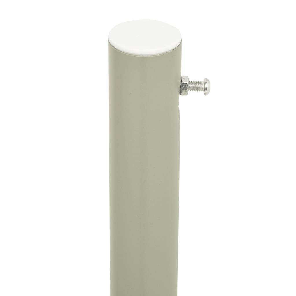 Toldo lateral retrátil para pátio 140x300 cm cinzento - Image 4