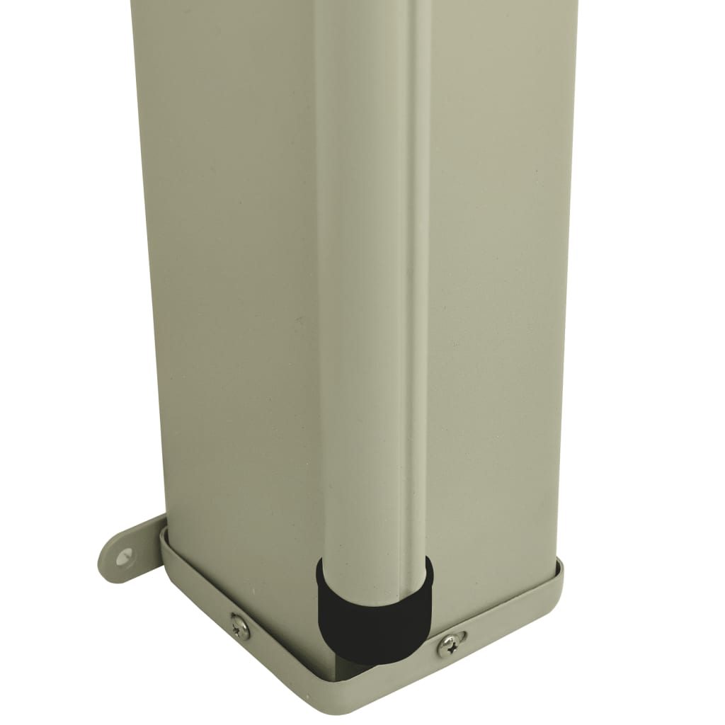 Toldo lateral retrátil para pátio 140x300 cm cinzento - Image 6
