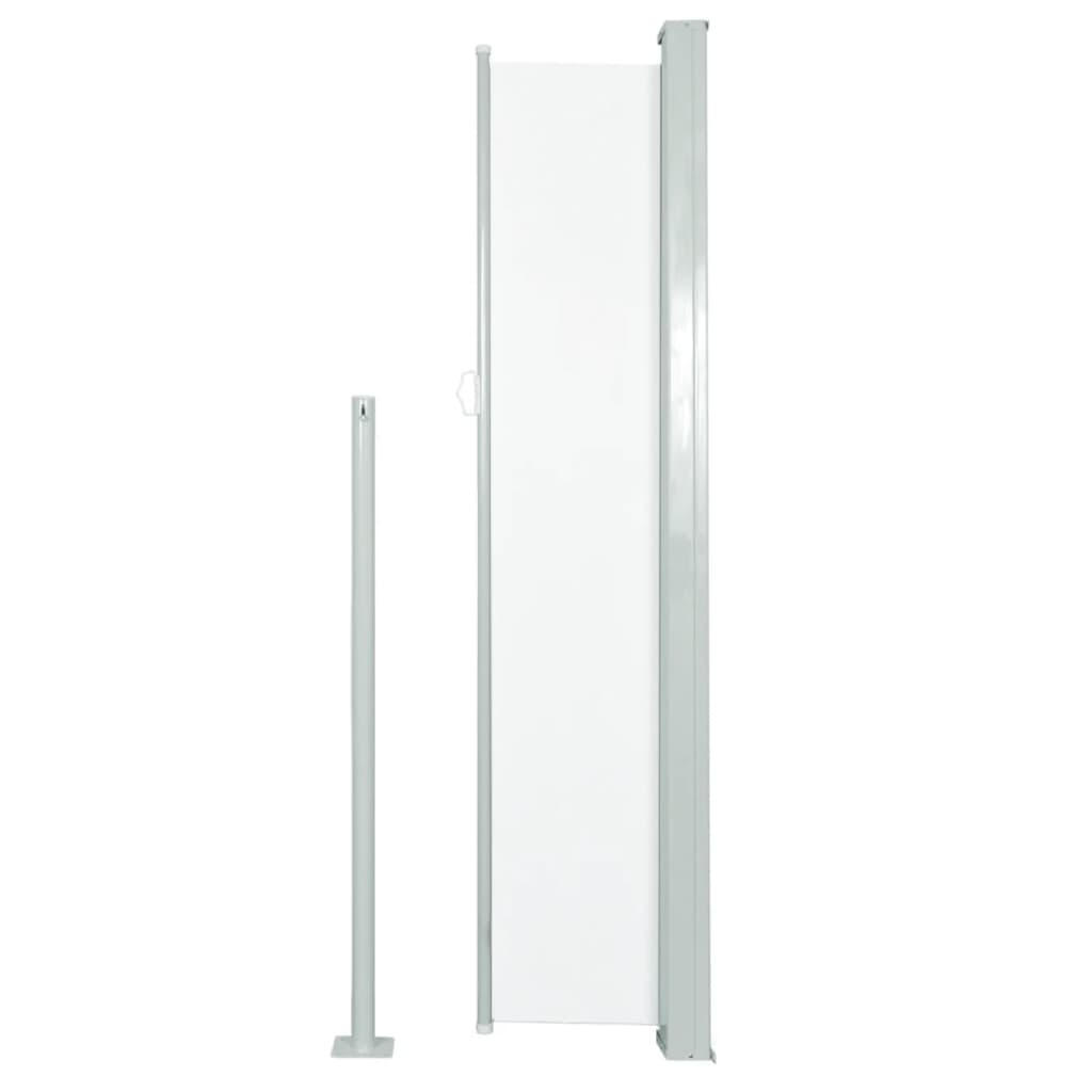 Toldo lateral retrátil para pátio 160x300 cm cor creme - Image 4
