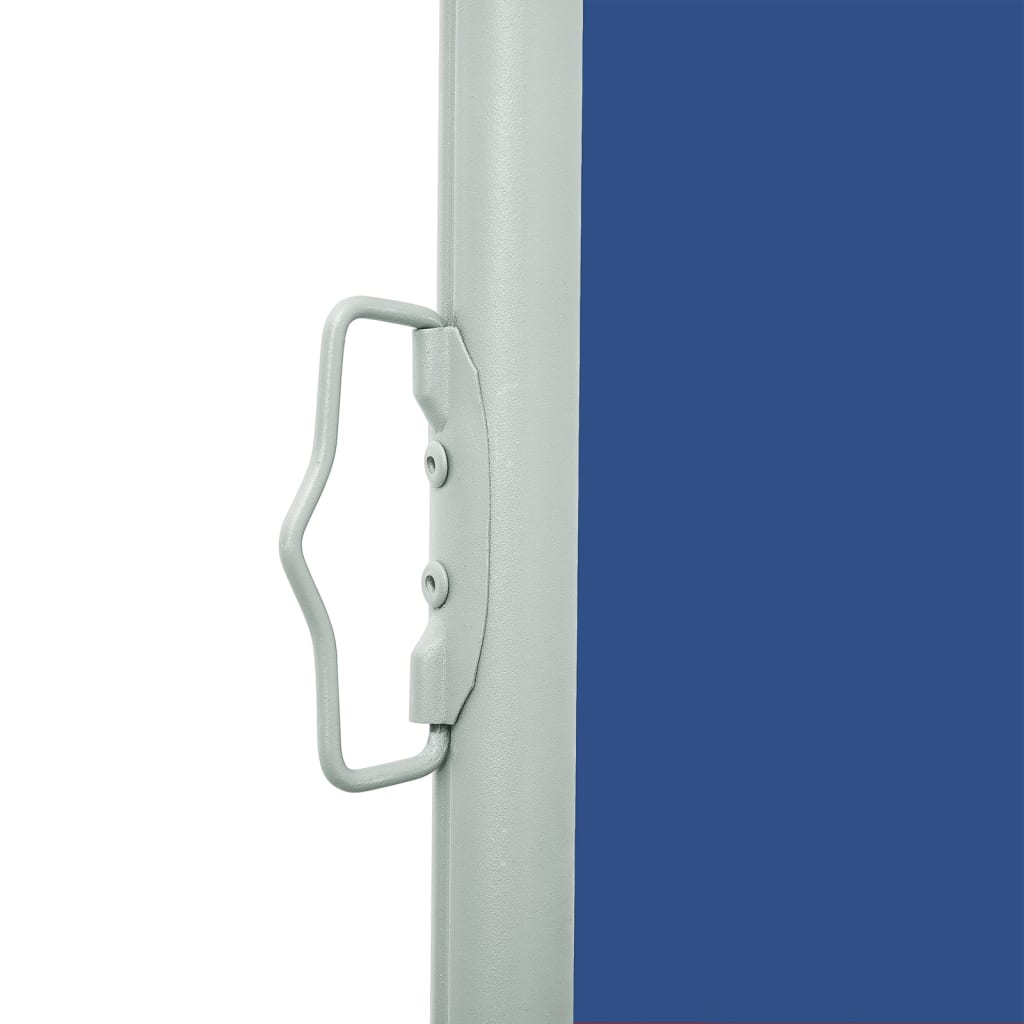 Toldo lateral retrátil para pátio 160x600 cm azul - Image 4