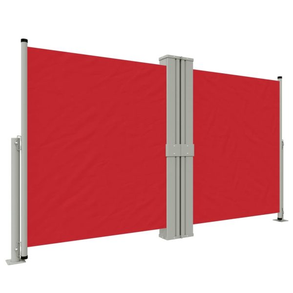 Toldo lateral retrátil 140x1200 cm vermelho