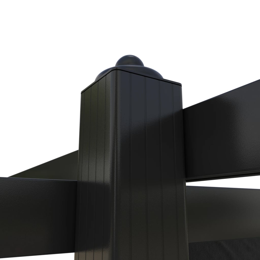 Gazebo de jardim com telhado retrátil 3x3 m antracite - Image 8