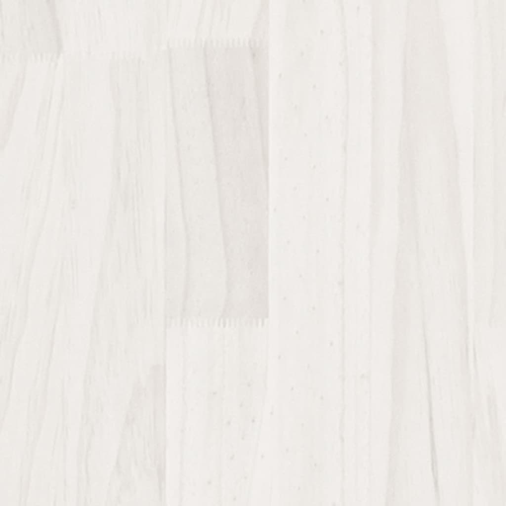 Vasos/floreiras de jardim 2pcs 110x31x70 cm pinho maciço branco - Image 8