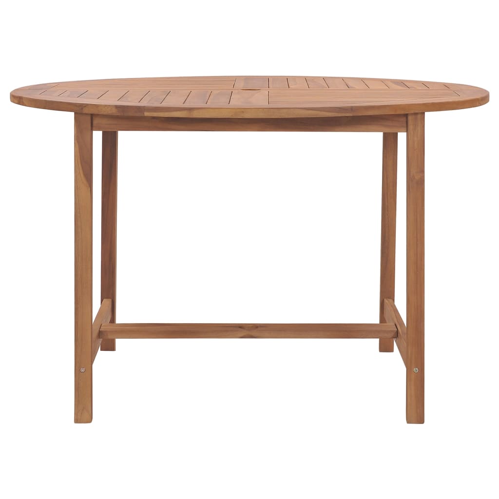 Mesa de jantar p/ jardim Ø110x75 cm madeira de teca maciça - Image 2