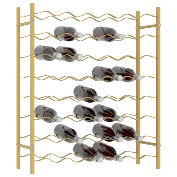 Garrafeira para 48 garrafas metal dourado - Image 2
