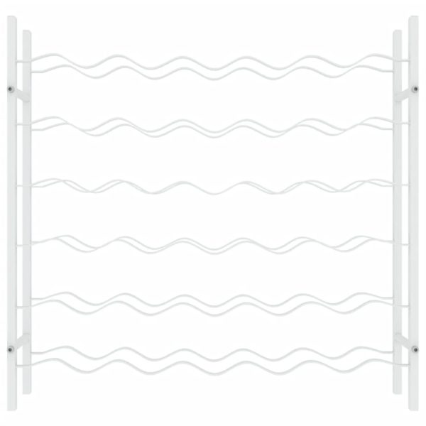 Garrafeira para 36 garrafas metal branco - Image 3