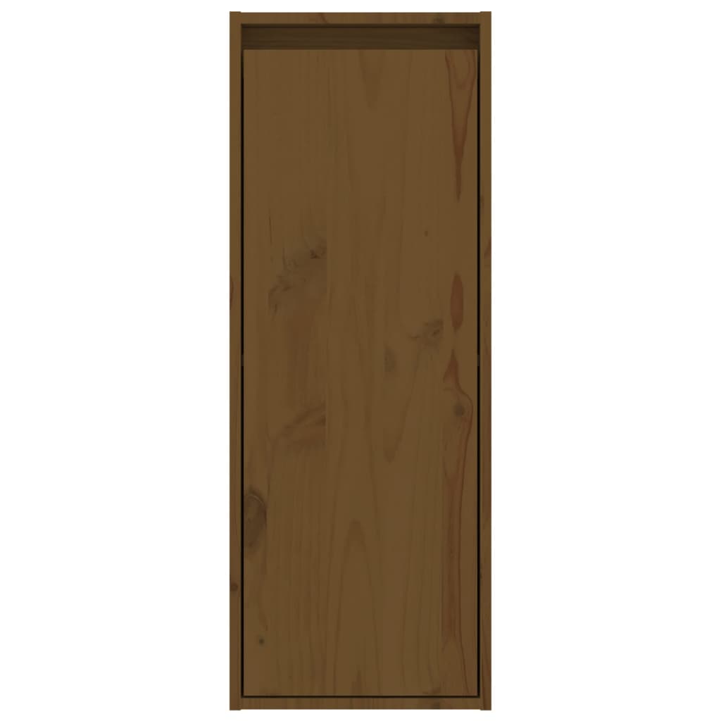 Armários de parede 2 pcs 30x30x80 cm pinho maciço castanho-mel - Image 5
