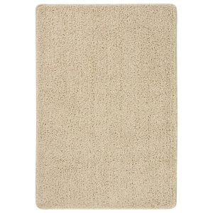 Tapete shaggy 160x230 cm antiderrapante cor creme