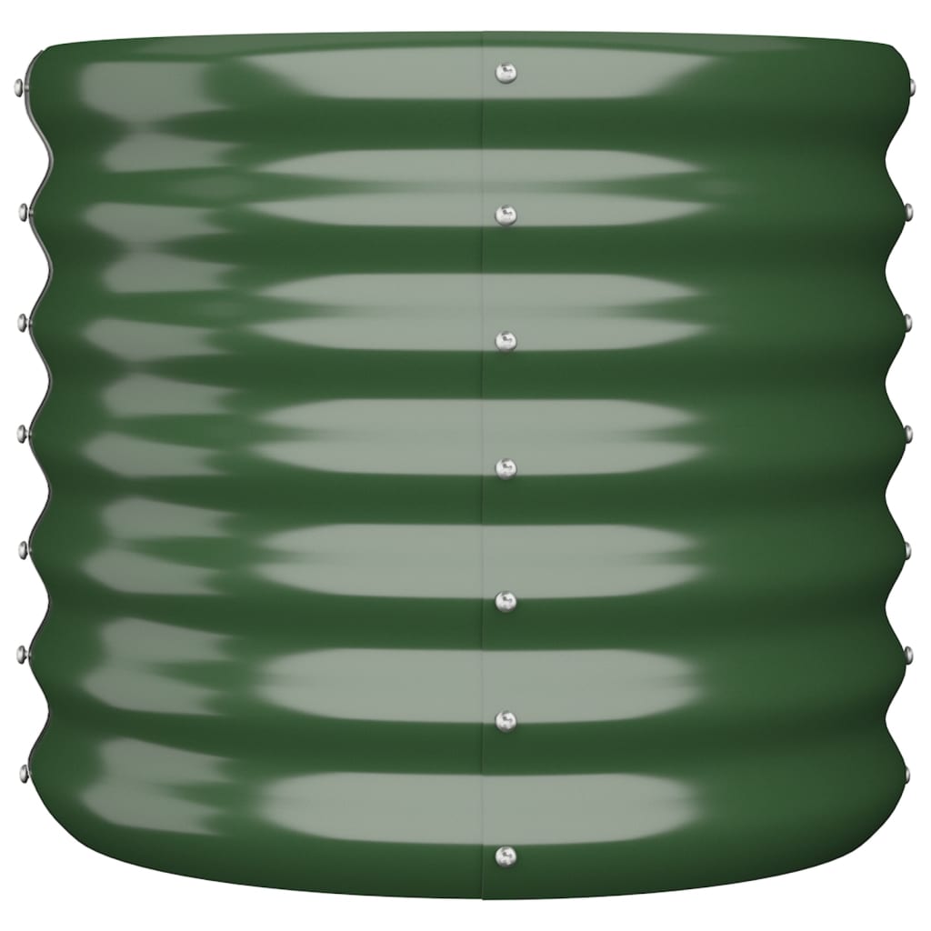 Vaso/floreira de jardim aço revestido a pó 40x40x36 cm verde - Image 3