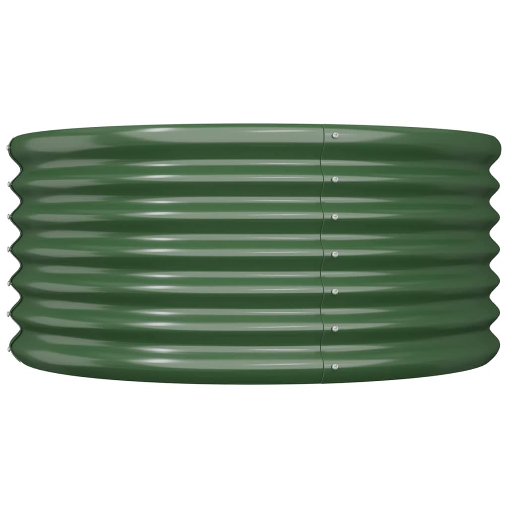 Vaso/floreira de jardim aço revestido a pó 80x80x36 cm verde - Image 3