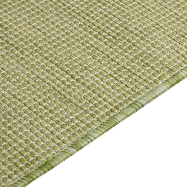 Tapete de tecido plano para exterior 160x230 cm verde - Image 4