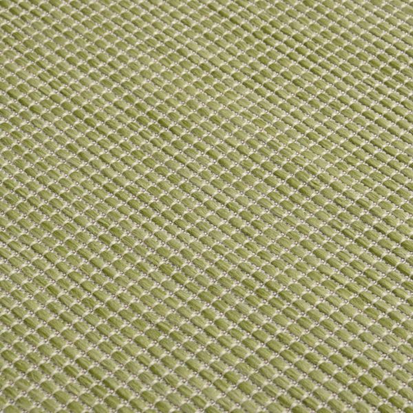 Tapete de tecido plano para exterior 160x230 cm verde - Image 5