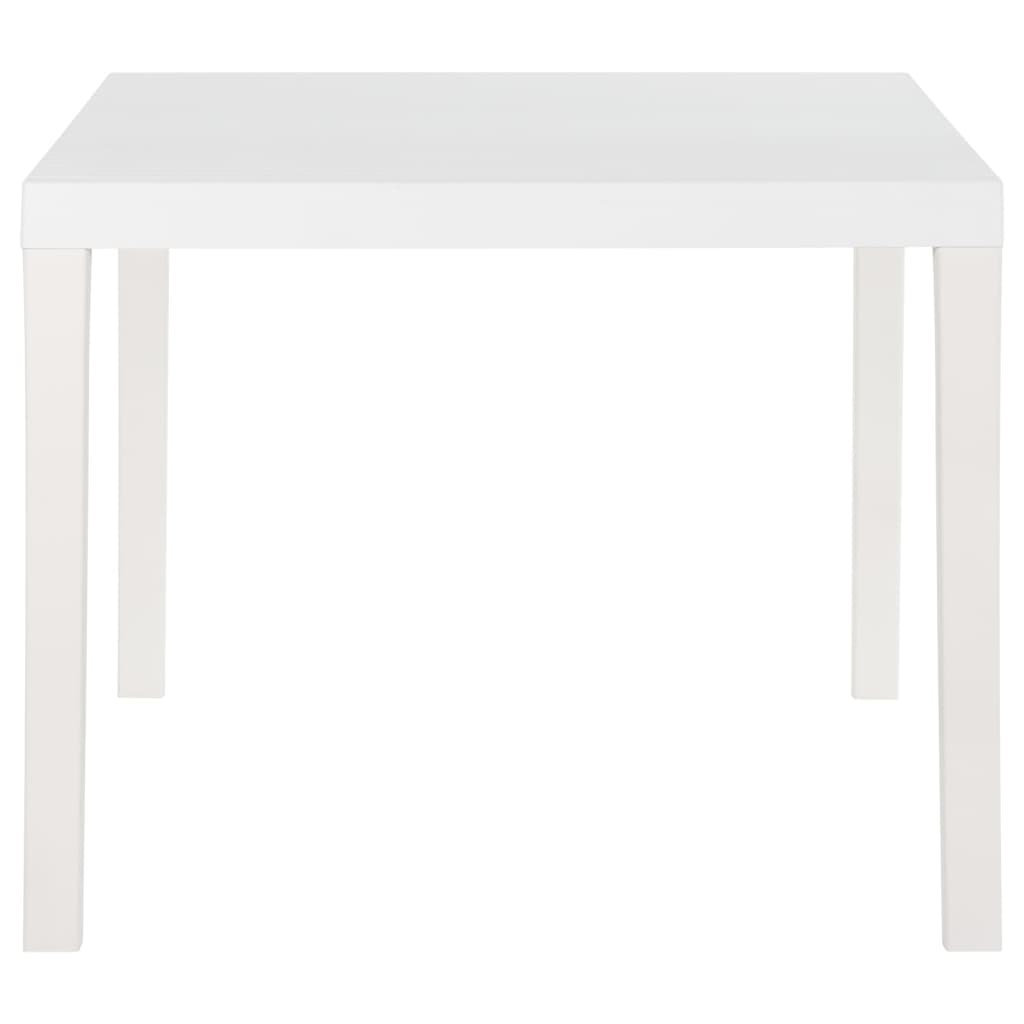 Mesa de jardim 150x90x72 cm PP branco - Image 3