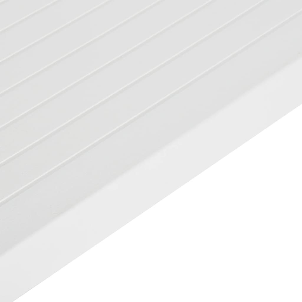 Mesa de jardim 150x90x72 cm PP branco - Image 5