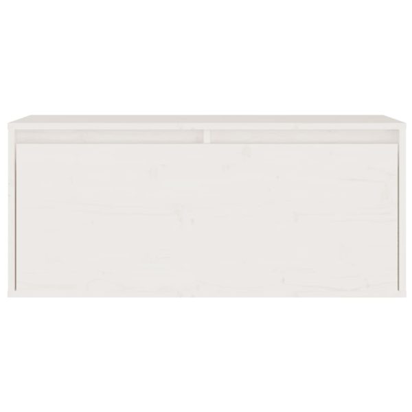 Móveis de TV 2 pcs madeira de pinho maciça branco - Image 5