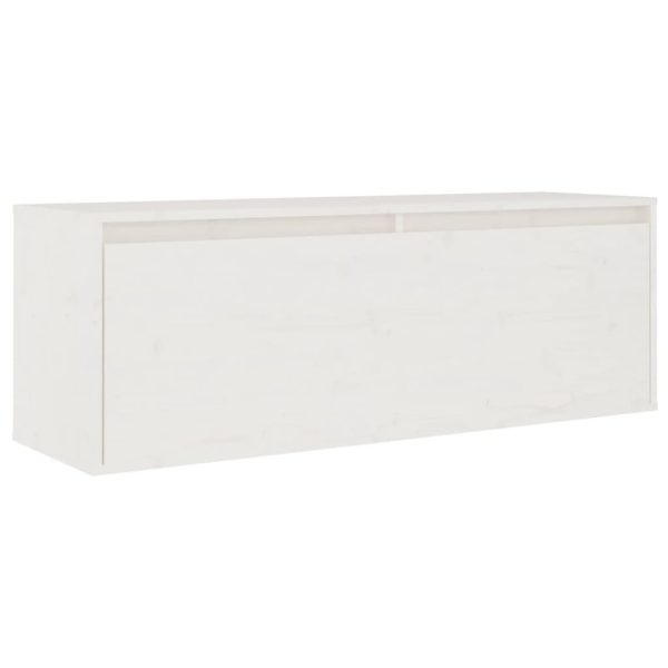 Móveis de TV 3 pcs madeira de pinho maciça branco - Image 4