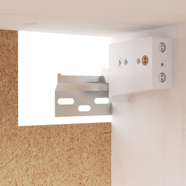 Móveis de TV 3 pcs madeira de pinho maciça branco - Image 8