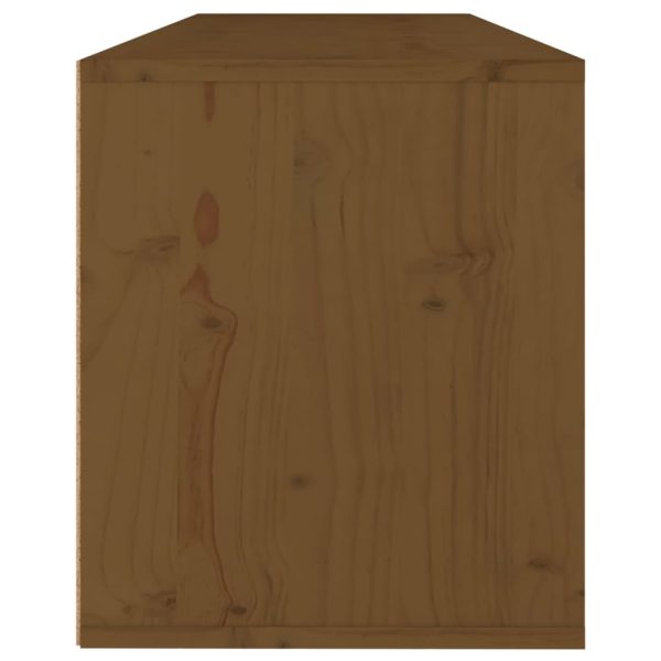 Móveis de TV 3 pcs madeira de pinho maciça castanho-mel - Image 6